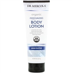 Dr. Mercola, Organic Moisturizing Body Lotion, Unscented, 8 oz (227 g)