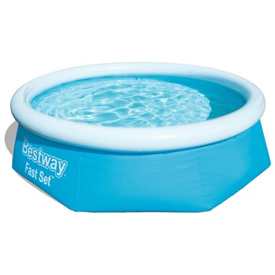 Бассейн надувной Fast Set, 244×66 см, фильтр-насос, от 6 лет, 57268 Bestway