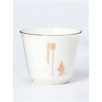 Набор для чайной церемонии ДЖЕКИЧАЙ «Исуми», 5 предметов, на 3 персоны, чашка 50 мл, чайник 180 мл, керамика, белый