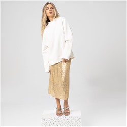 Юбка с пайетками на подкладе, Сияние гламура (hot bronze)