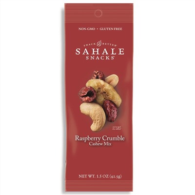 Sahale Snacks, Смесь кешью и малиновый крамбл,  9 упаковок по 1.5 унции (42.5 г)