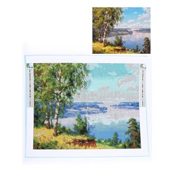 УЦЕНКА Алмазная вышивка с полным заполнением «Березки» 40×50 см