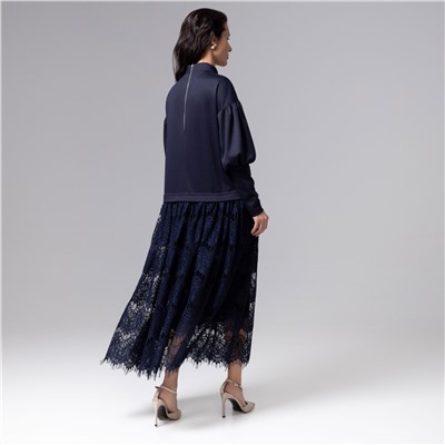 Платье комбинированное с кружевом, История в кружевах