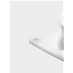 Форма для муссовых десертов Доляна «Сердце», силикон, 29×17×4.3 см, 8 ячеек (5.5×6.2×3.5 см), белая