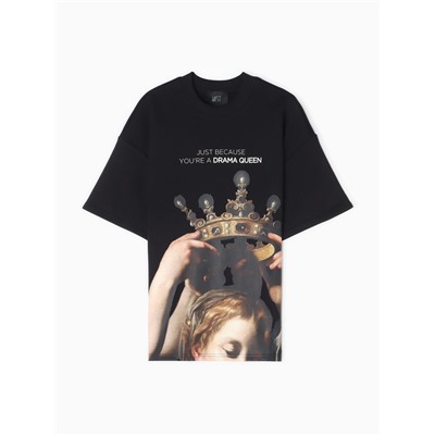 Футболка женская MIST Queen, размер 46, чёрная