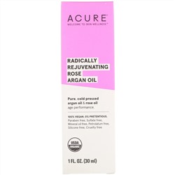 Acure, омолаживающие масла арганы и розы, 30 мл (1 жидк. унция)