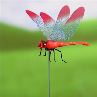 Штекер «Стрекоза Сенди», 14×9 см/45 см, набор 6 шт., МИКС