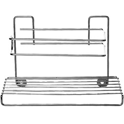 АЛТ411С Держатель для бумаги с полочкой 19х12,5х9,5см металл (х24)