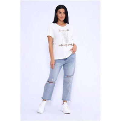 Футболка 80036 (Молочный)