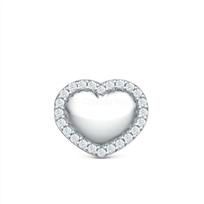 Подвеска из серебра с фианитами родированная 925 пробы 403012-937р