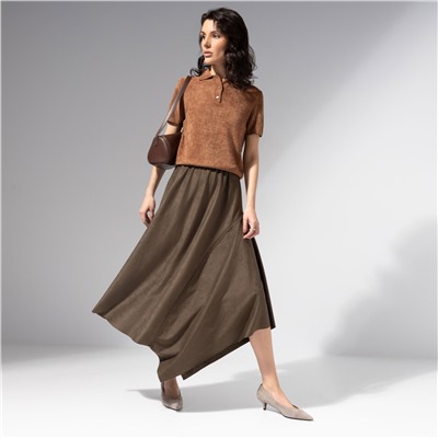 Юбка из мягкой экозамши, Грация рассвета