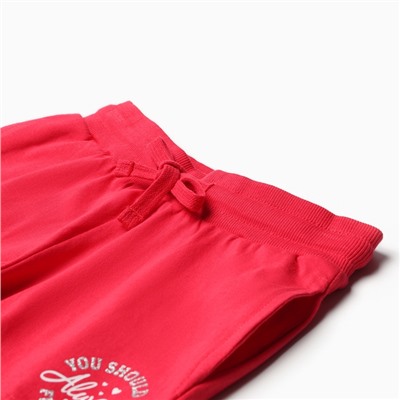 Шорты для девочки Always pretty, красные, рост 122-128 см