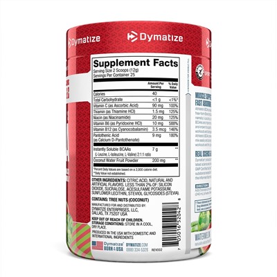 Dymatize Nutrition, Athlete's BCAA, арбуз, 300 г (10,58 унции)