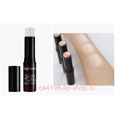 TopFace Instyle Хайлайтер стик Skin Twin тон 001 Diamond PT 560