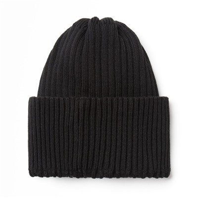 Шапка женская MINAKU «Бини», чёрная, размер 54-56