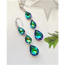 Серьги с чешскими кристаллами