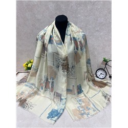 Легкий платок на голову и шею, мультицвет