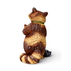 Садовая фигура из полистоуна «Енот с метлой», 26×24×38 см