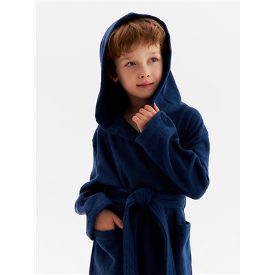 Халат махровый детский «Этель. Любимый сыночек», размер 34, синий