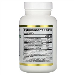 California Gold Nutrition, Растительная добавка для здоровья суставов, глюкозамин, хондроитин, МСМ и гиалуроновая кислота для вегетарианцев, 90 растительных капсул