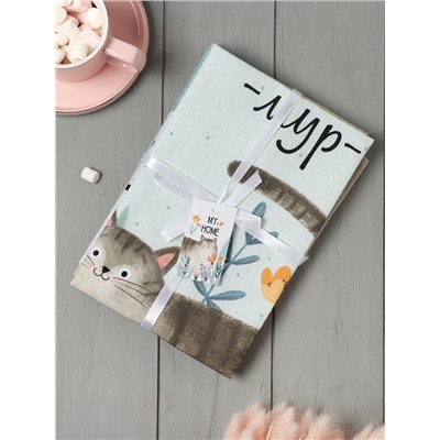 Набор полотенец «Этель. Пушистое счастье», 2 шт., 100% хлопок