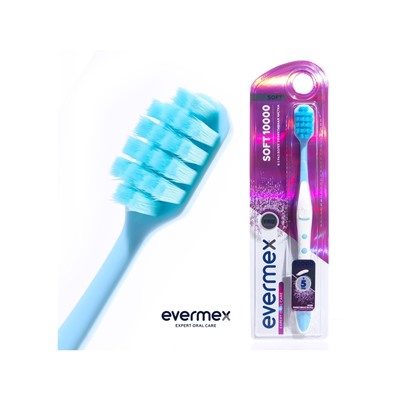 Зубная щётка Evermex мягкая, микс