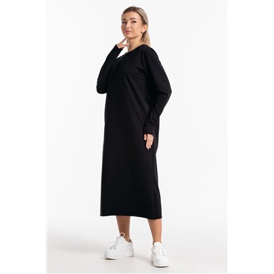 Платье-футер-длинное