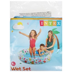 Бассейн надувной INTEX «Фрукты», 122×25 см, от 2 лет, 59421NP