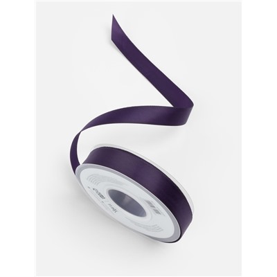 Лента атласная TEIRA, двухсторонняя, 20 мм, 25±1 м, фиолетовая №476