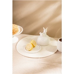 Лимонница SL Home «Лесные кролики», 14×14.5 см, керамика, белая