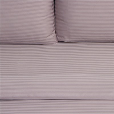 Постельное бельё 1.5-спальное LoveLife Brown line, страйп-сатин