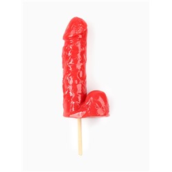 Леденец на палочке XXL «Плохой подарок», вкус: клубника, 140 г