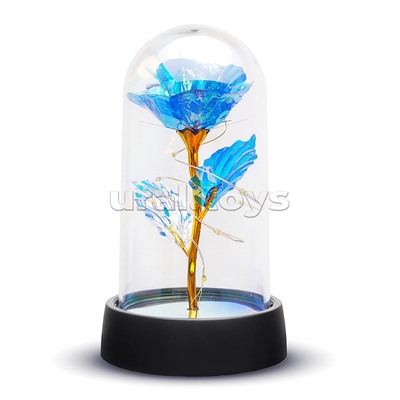 Светильник "Волшебный цветок" в коробке (синий)