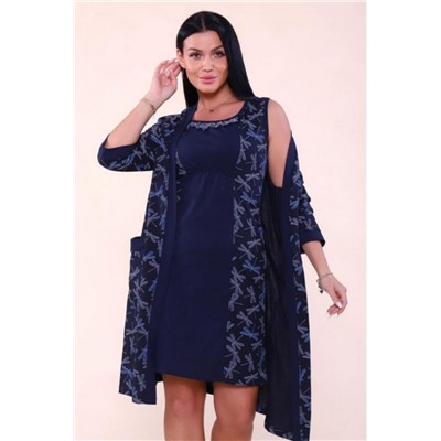 355 Пеньюар Стрекоза (Синий)