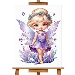 Мозаика алмазная "Красивая фея" 20*30см