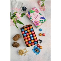 Кедровый грильяж Праздничный / клюква, черника, облепиха / шоу-бокс/ 600 г / ТМ Сибирский кедр