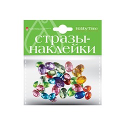 Декоративные наклейки СТРАЗЫ "КРИСТАЛЛЫ ОВАЛЬНЫЕ" НАБОР №7 2-094/07 Альт