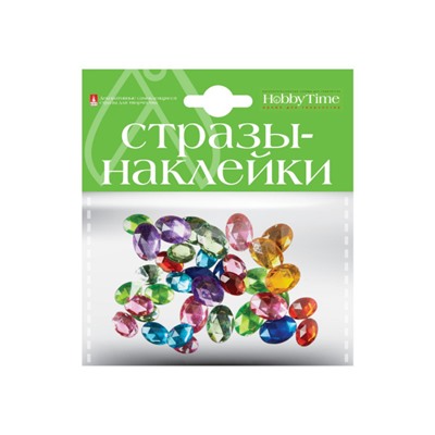 Декоративные наклейки СТРАЗЫ "КРИСТАЛЛЫ ОВАЛЬНЫЕ" НАБОР №7 2-094/07 Альт