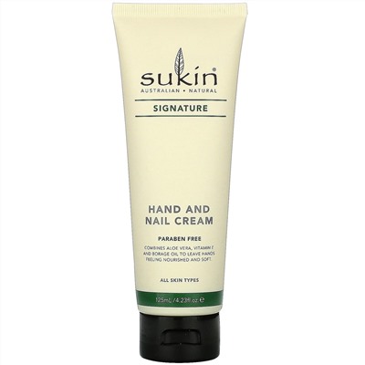 Sukin, крем для рук и ногтей, фирменный аромат, 125 мл (4,23 жидк. унции)
