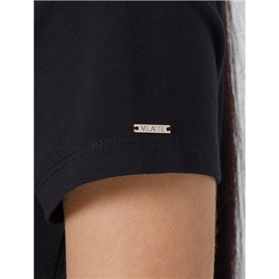 Футболка из премиального хлопка с принтом фольгой