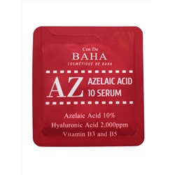 Cos De BAHA Противовоспалительная сыворотка для лица с азелаиновой кислотой / Azelaic Acid 10 Serum Sample (AZ), 1.5 мл 27895
