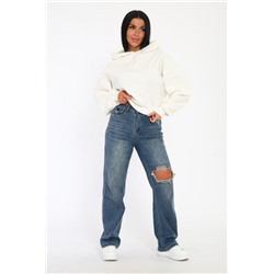 33523 Толстовка с капюшоном (Молочный)