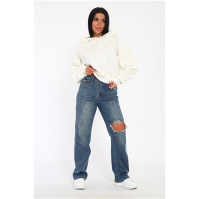 33523 Толстовка с капюшоном (Молочный)