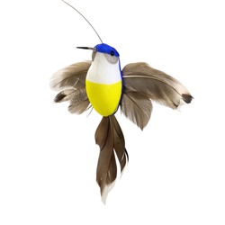 Штекер летающий «Птичка», на солнечной батарее, МИКС