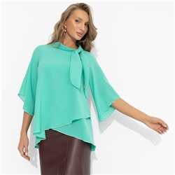 Блуза с эффектом многослойности, Невероятная красотка (мятная)