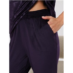 Вениса-Жаккард - костюм сливовый