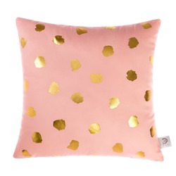 Подушка декоративная Этель «Горошек розовый», 40×40 см, велюр, 100% п/э
