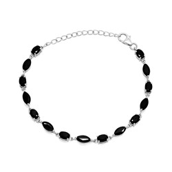 Браслет из серебра сапфир корунд, Мелодия
