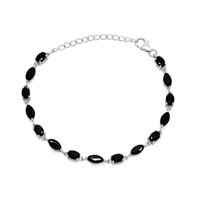 Браслет из серебра сапфир корунд, Мелодия