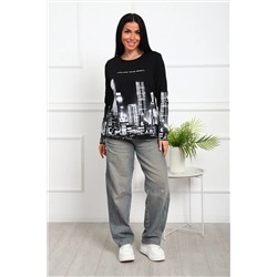 Лонгслив с рисунком Город Арт. 1097 НАТАЛИ, 1133070